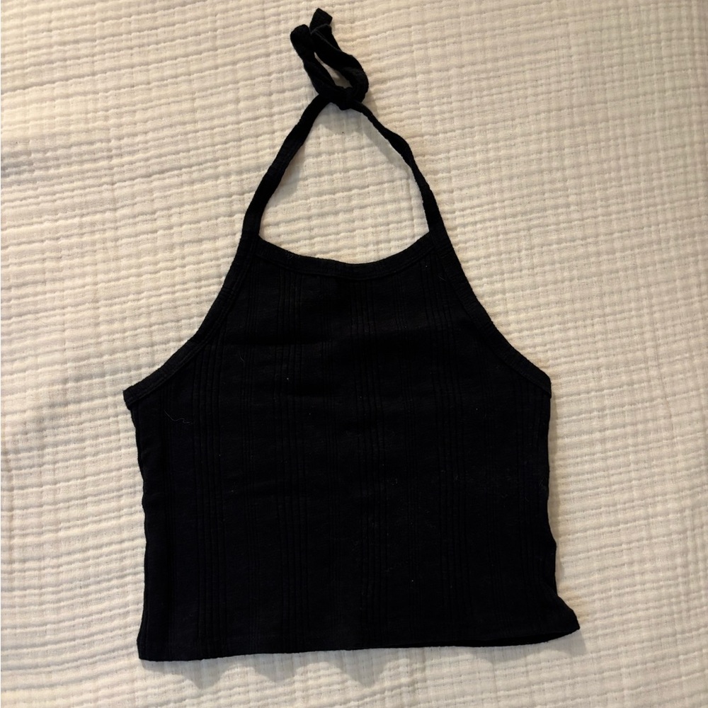 Aeropostale Black Halter Tank Top